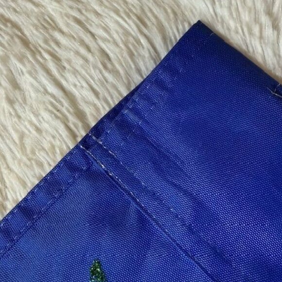 Set of 2 Jetmax Interntl Poinsettia & Reindeer Christmas Nylon Christmas Flags - Picture 7 of 13